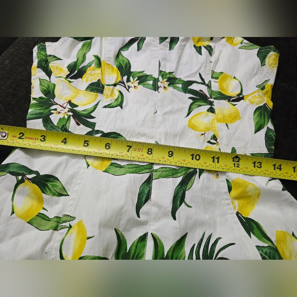 Avec Les Filles White and Yellow Lemon-Print Midi Dress - Picture 6 of 16